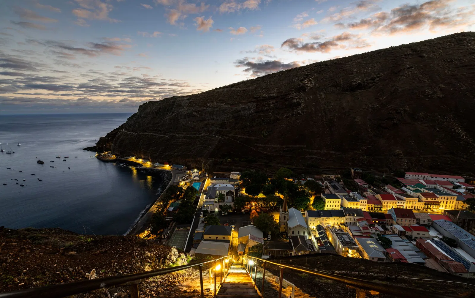 St. Helena: Jacob's Ladder climbs 699 steps straight out of Jamestown.