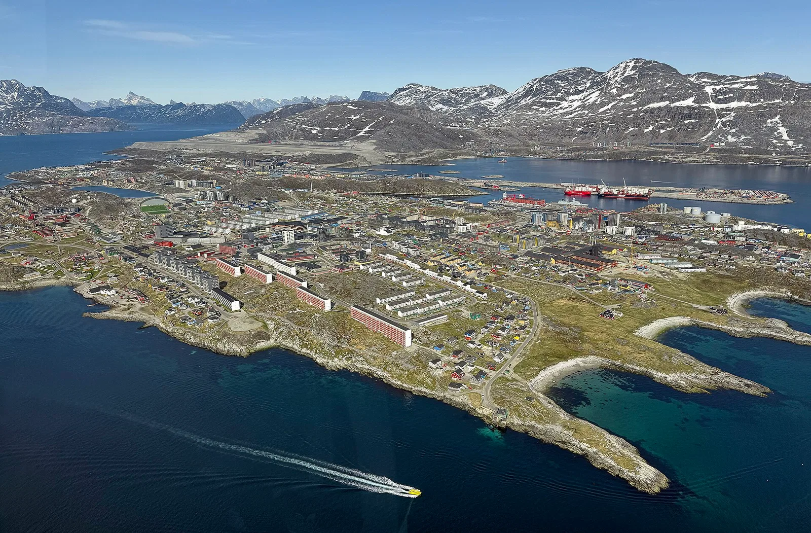 Greenland: No road connects Greenland’s towns.